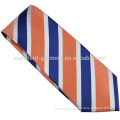 uniform micropoly orange striped tie